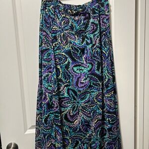 Multi-color Print Skirt Maggie Barnes 1X